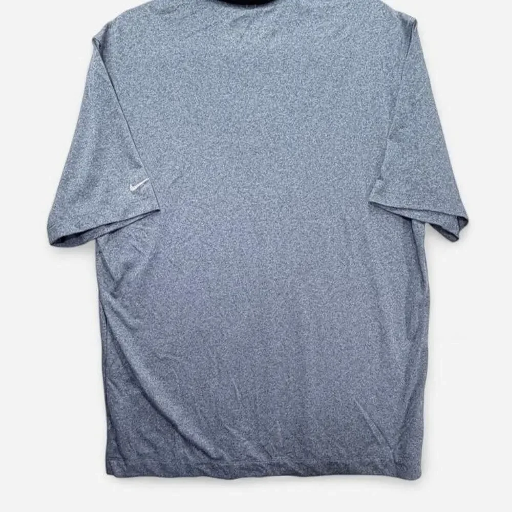 Nike Golf Tour Performance Mens Large Heather Slate Blue Dri-Fit Polo NWT